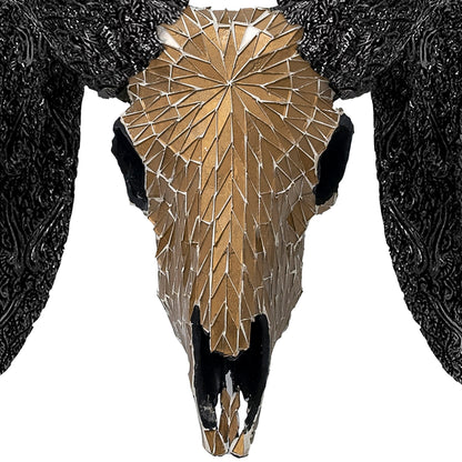Ram Skull - Mocha Mirror // Mosaic Finish