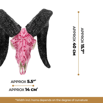 Ram Skull - Pink Mirror // Mosaic Finish