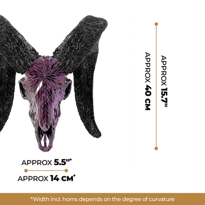 Ram Skull - Purple Mirror // Mosaic Finish