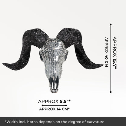 Ram Skull - Mirror // Mosaic Finish