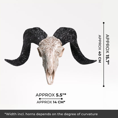 Ram Skull - Beige Mirror // Mosaic Finish