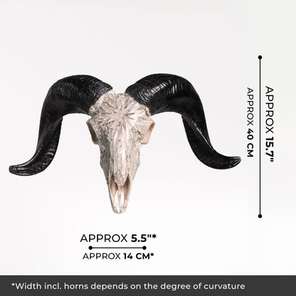 Ram Skull - Beige Mirror // Mosaic Finish