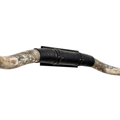Black Leather Mount // Standard Longhorns - Big Gun