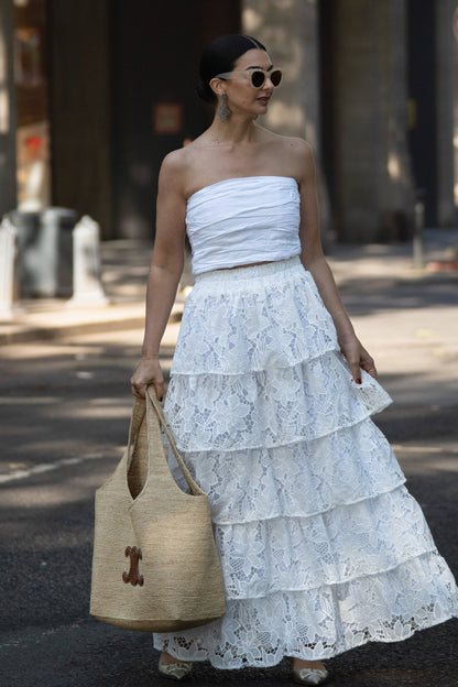Skirt Mabel Lace White