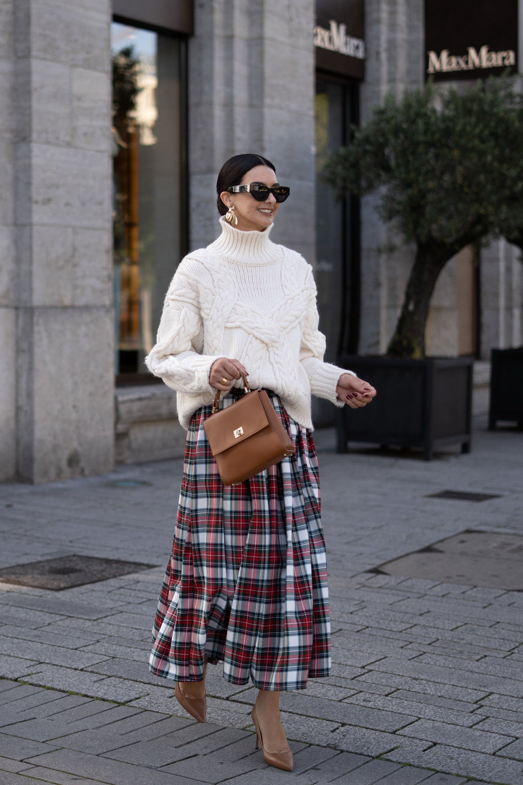 Skirt Helena Check Red