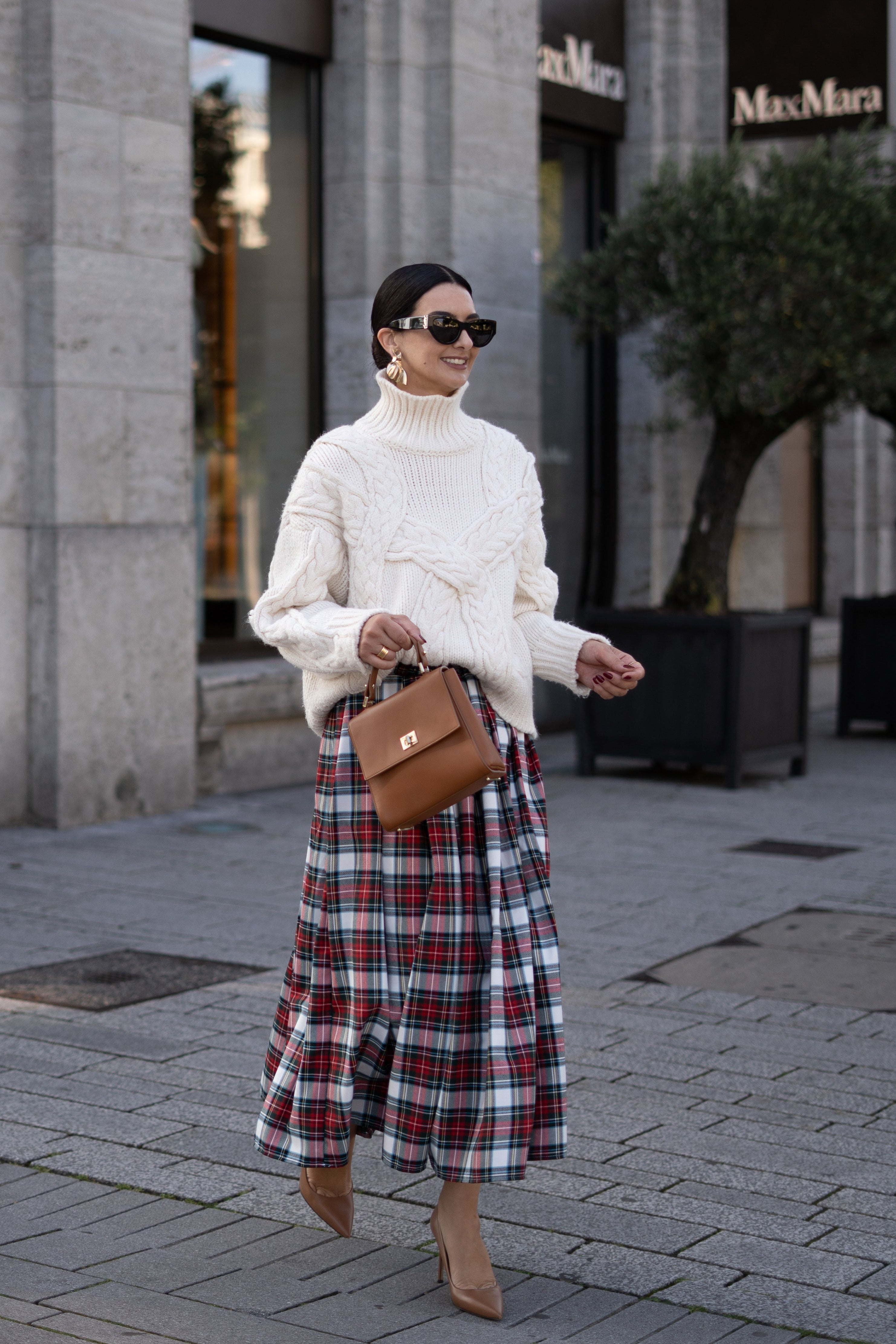 Skirt Helena Check Red