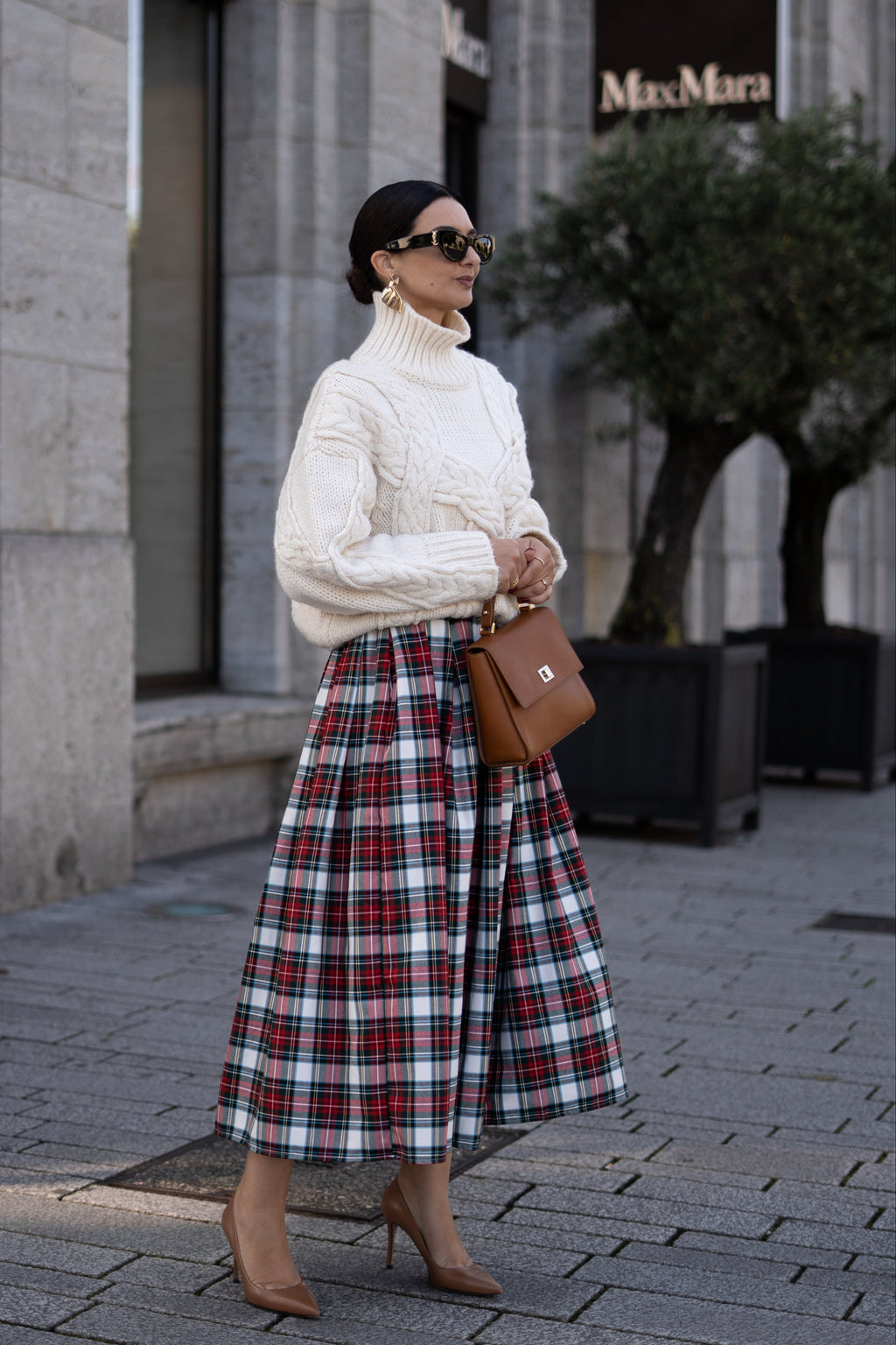 Skirt Helena Check Red