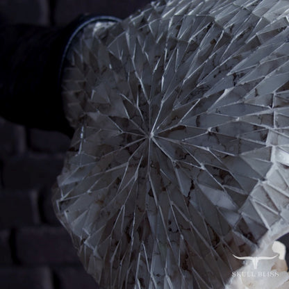 Buffalo Skull - Beige Mirror // Mosaic Finish